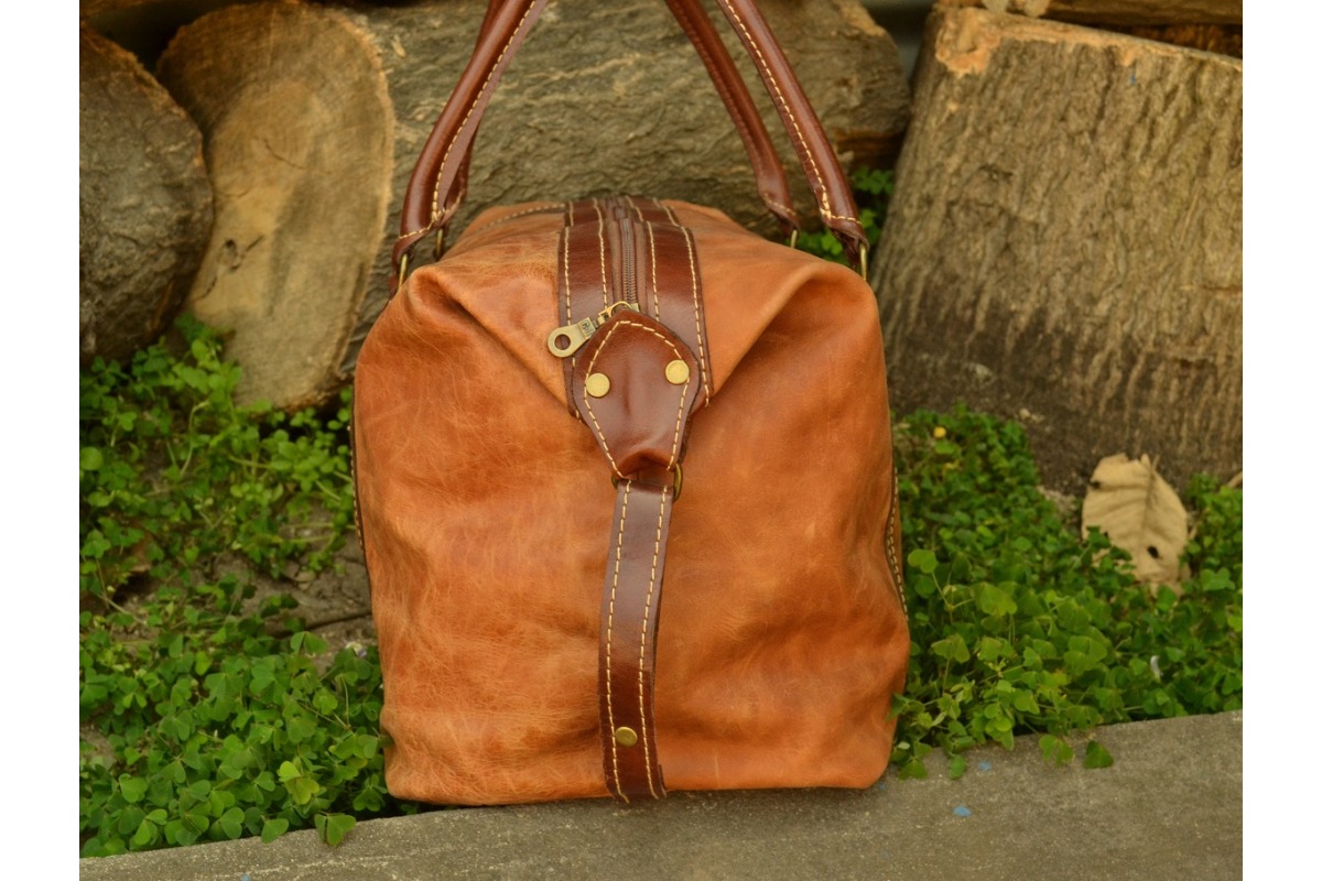 Bolso Cuero Natural - Cod 219 2