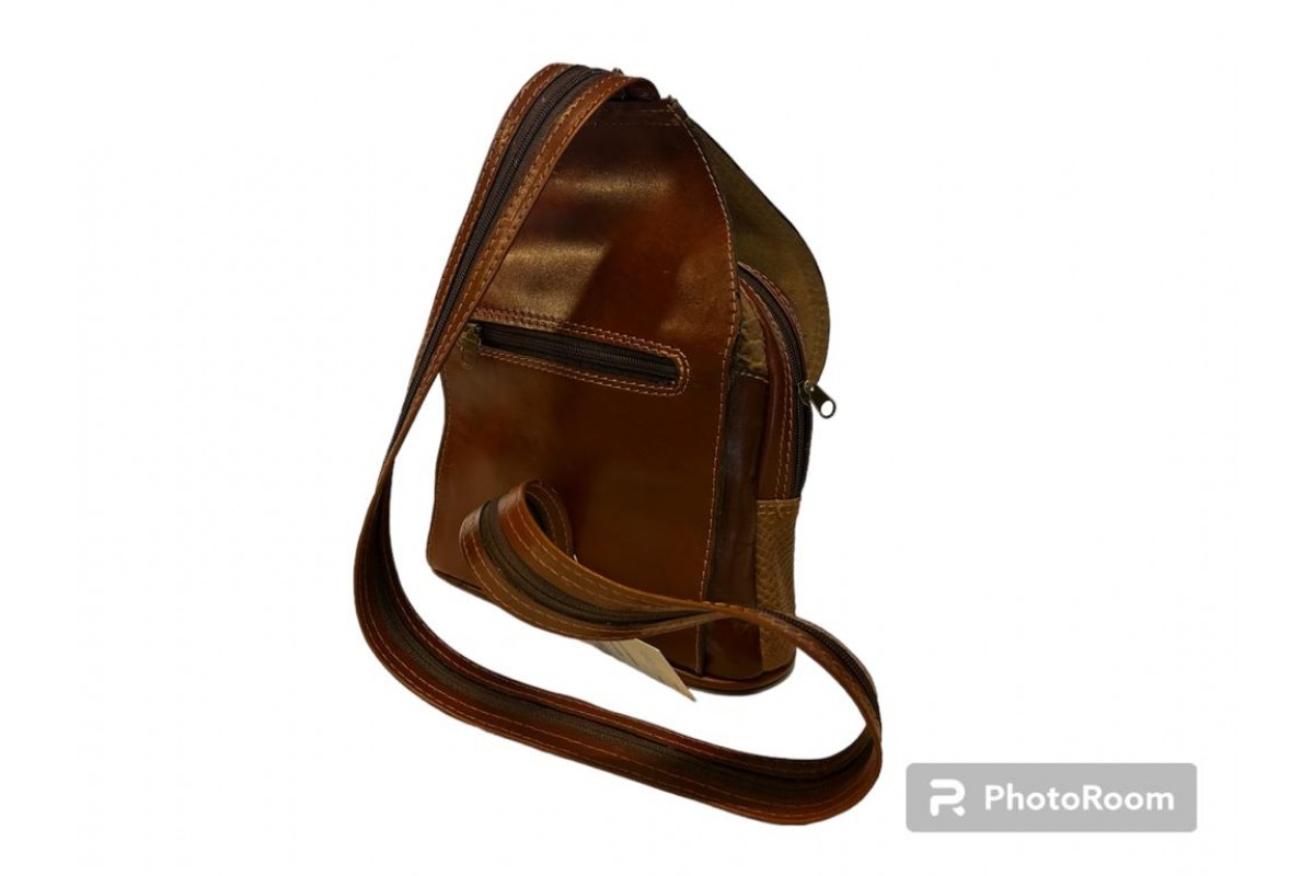 Mochila Cuero Natural - Cod 198 3
