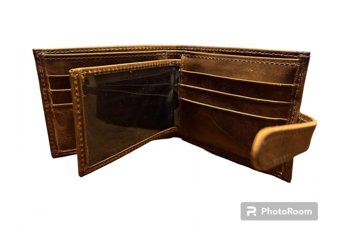 Billetera Cuero Natural - Cod 204 3