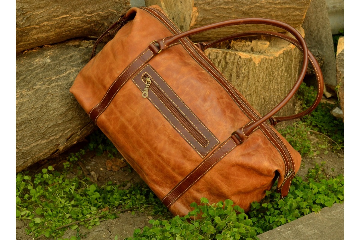 Bolso Cuero Natural - Cod 219 3