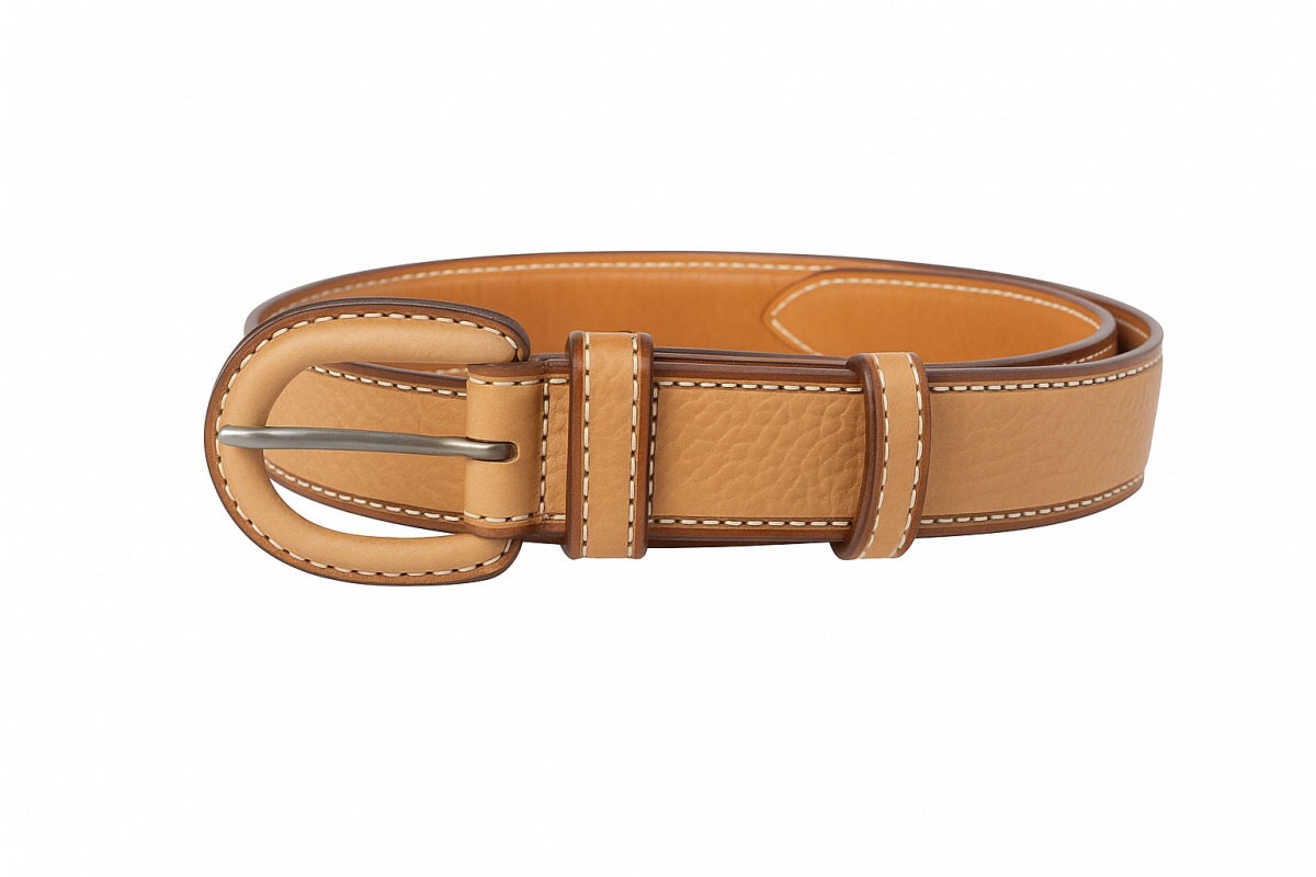 Cinturon En Cuero Natural - Cod 189 1