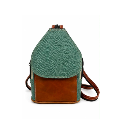 Mochila Cuero Natural - Cod 198