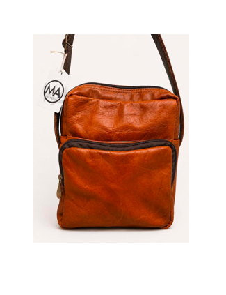 Morral En Cuero Natural  - Cod 191