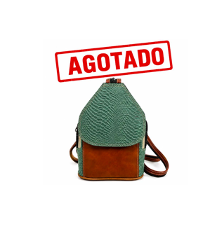 Mochila Cuero Natural - Cod 198
