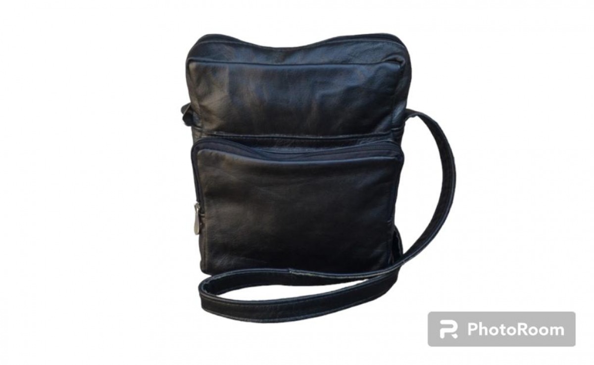 Morral En Cuero Natural  - Cod 191