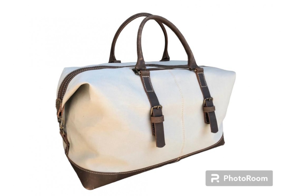 Bolso en Lona Con Cuero Cod - 107 2