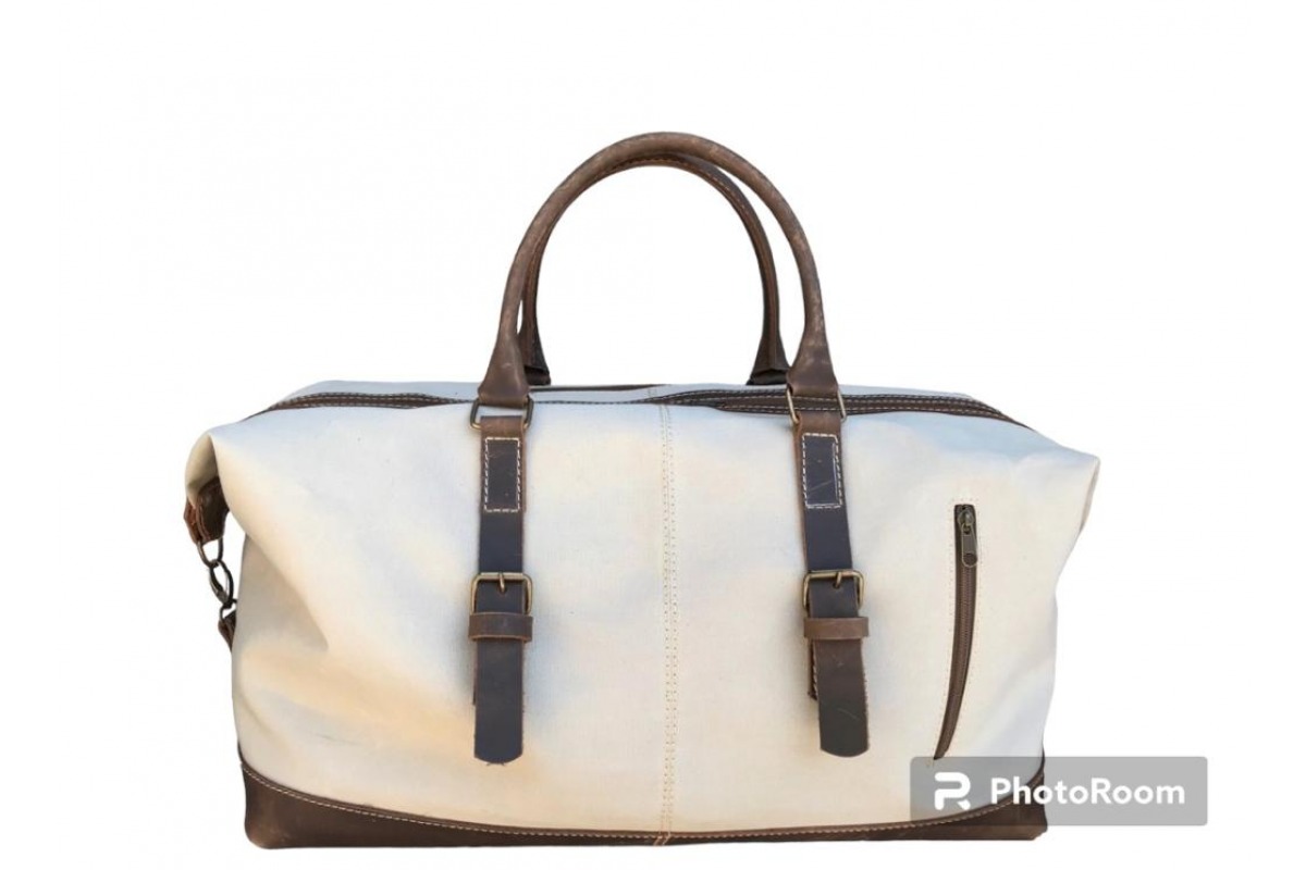 Bolso en Lona Con Cuero Cod - 107 1