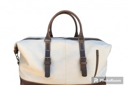 Bolso en Lona Con Cuero Cod - 107