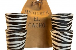 Set de Cachos en Cuero Animal Print - Cod 257