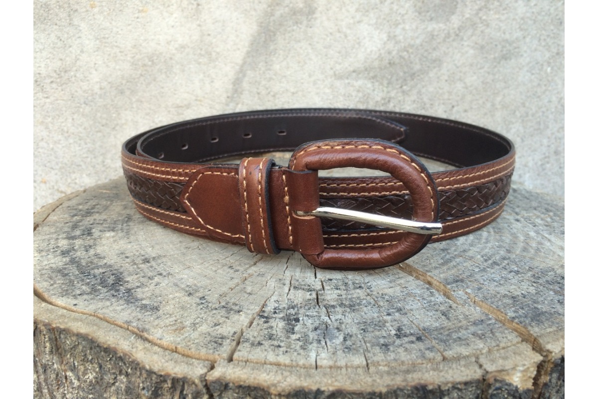 Cinturon En Cuero Natural - Cod 187 2