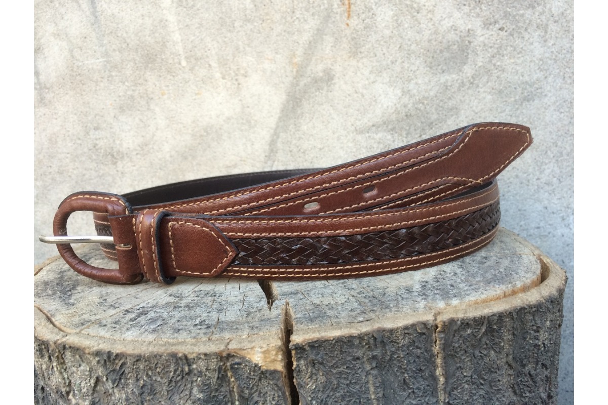 Cinturon En Cuero Natural - Cod 187 3